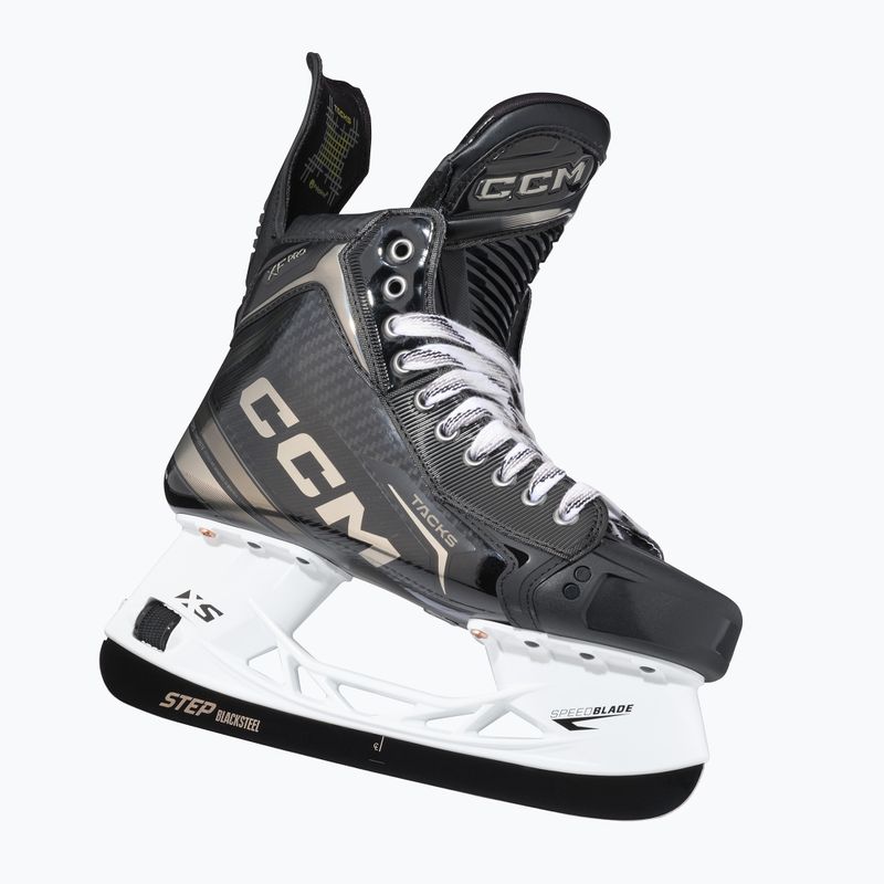 Men's goalie hockey skates CCM Tacks XF Pro SR TAPERED black 6
