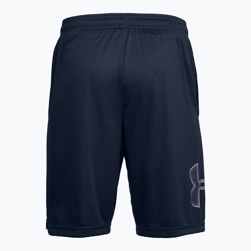Men's training shorts Under Armour Tech Graphic academy/steel 2