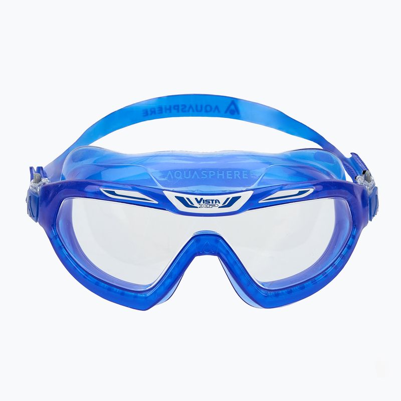 Aquasphere Vista XP blue/white/clear swimming mask 2