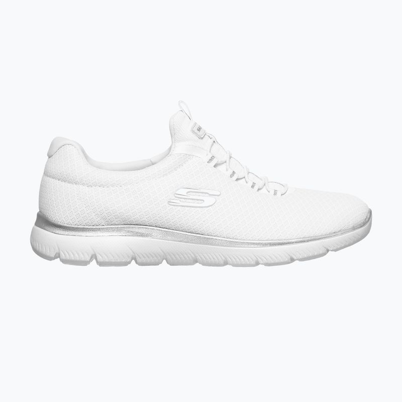 Women's training shoes SKECHERS Summits white/silver 12