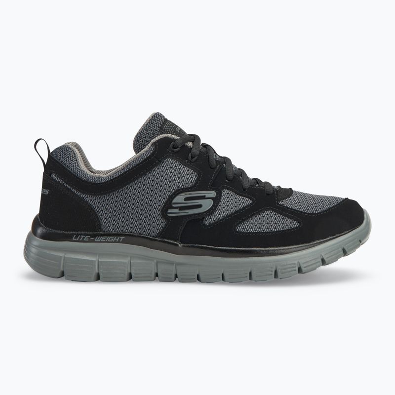 SKECHERS Burns Agoura black/gray men's shoes 2