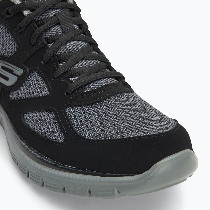 SKECHERS Burns Agoura black/gray men's shoes 7