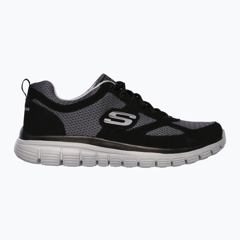 SKECHERS Burns Agoura black/gray men's shoes 8