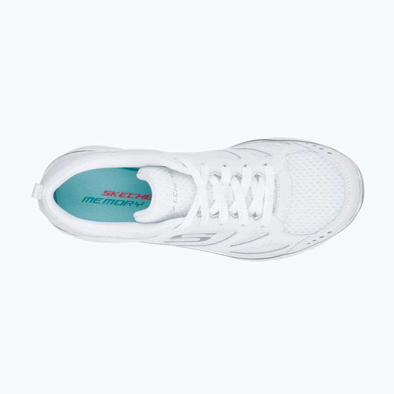 Women's training shoes SKECHERS Summits Suited white/silver 10
