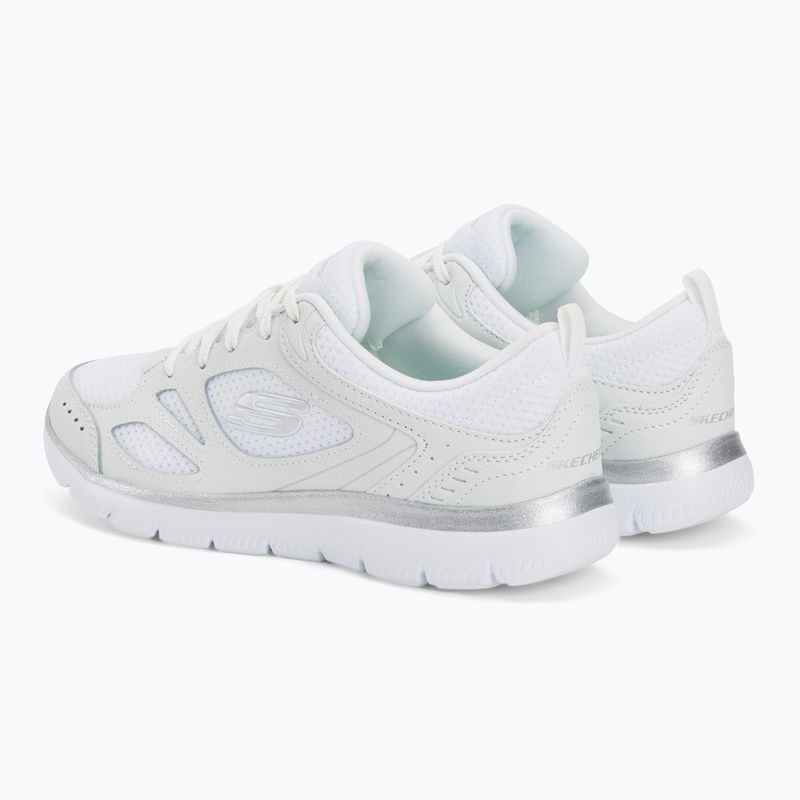 Women's training shoes SKECHERS Summits Suited white/silver 3