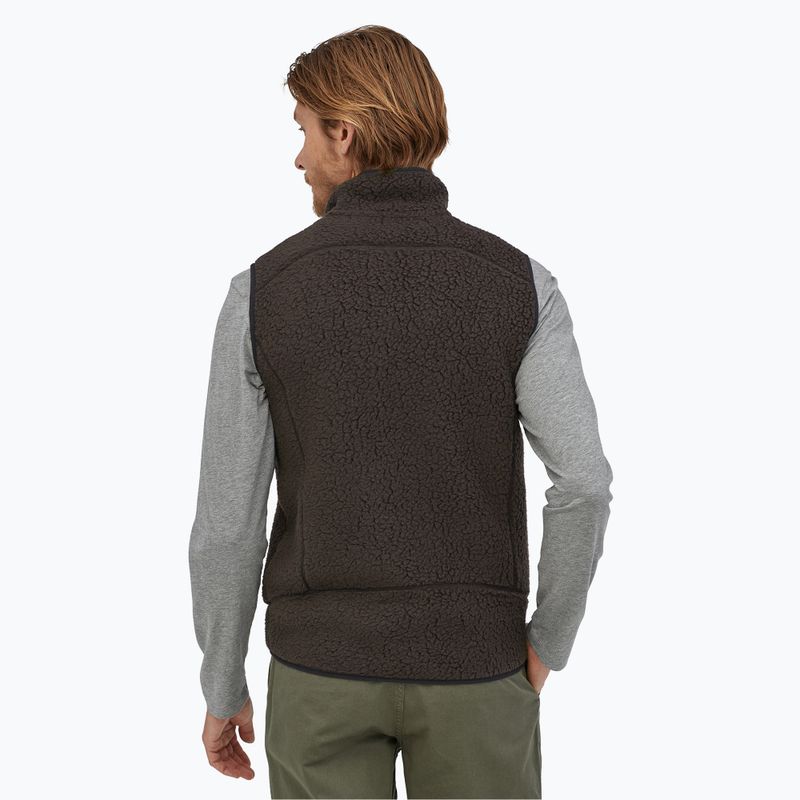 Men's Patagonia Retro Pile Fleece vest black 2