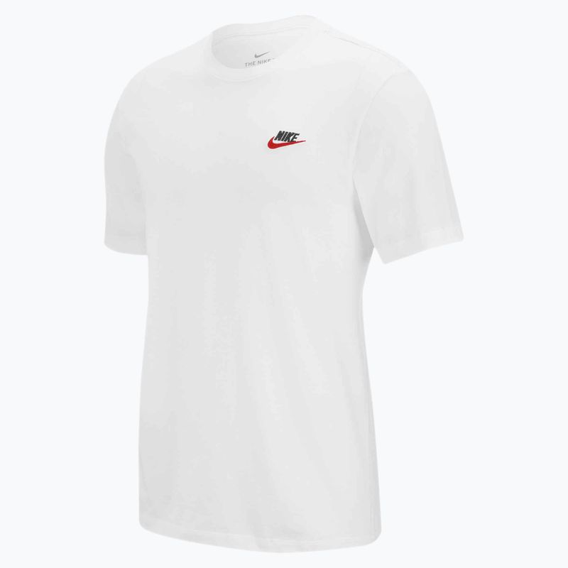 Men's T-shirt Nike Sportswear Club white/black/university red 5