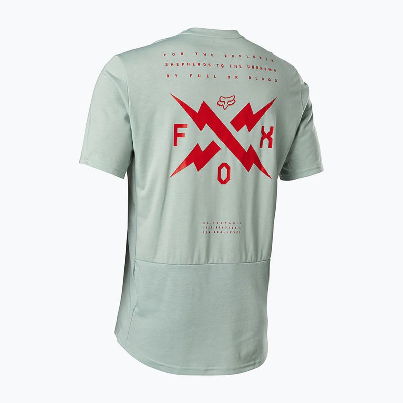 Fox Racing Ranger DR Calibrated SS men's cycling jersey green 28872_341 2