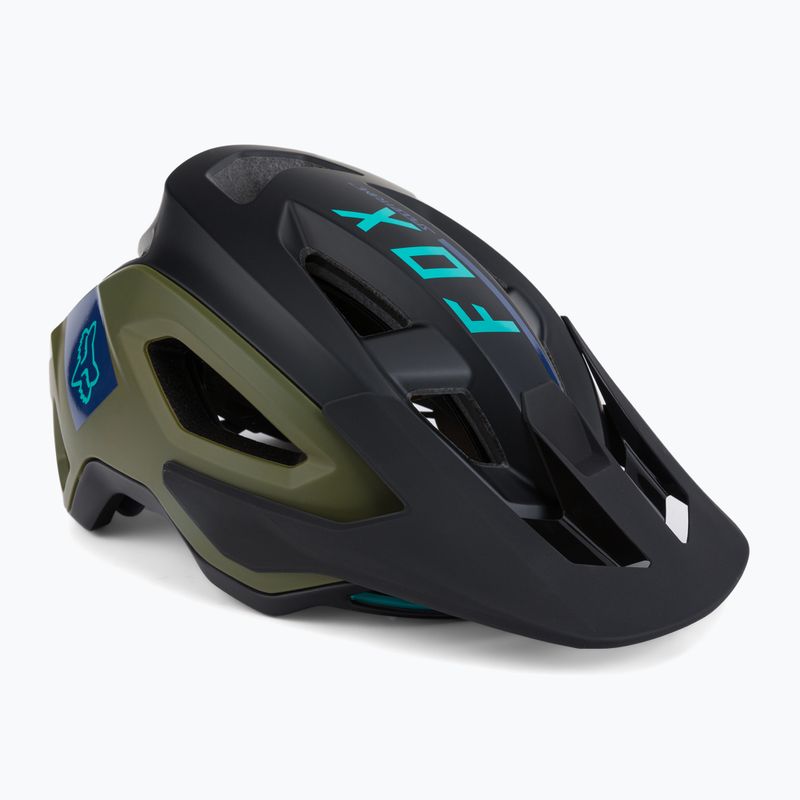 Fox Racing Speedframe Pro Blocked bike helmet black-green 29414_532