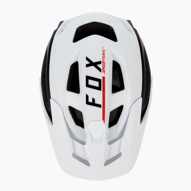 Fox Racing Speedframe Pro Blocked bike helmet black and white 29414_058 6