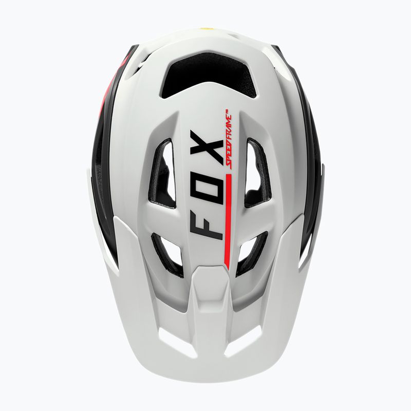 Fox Racing Speedframe Pro Blocked bike helmet black and white 29414_058 12