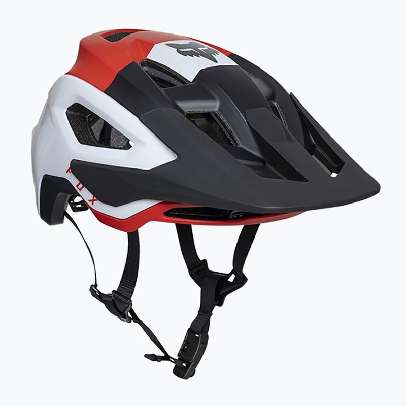 Fox Racing Speedframe Pro Cliff bike helmet fluorescent red