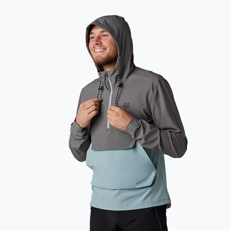 Fox Racing Ranger Wind Pullover grey-blue men's cycling jacket 31038_052 7