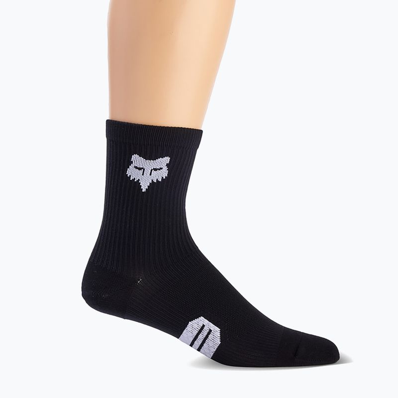 Fox Racing 6 Ranger black cycling socks 2