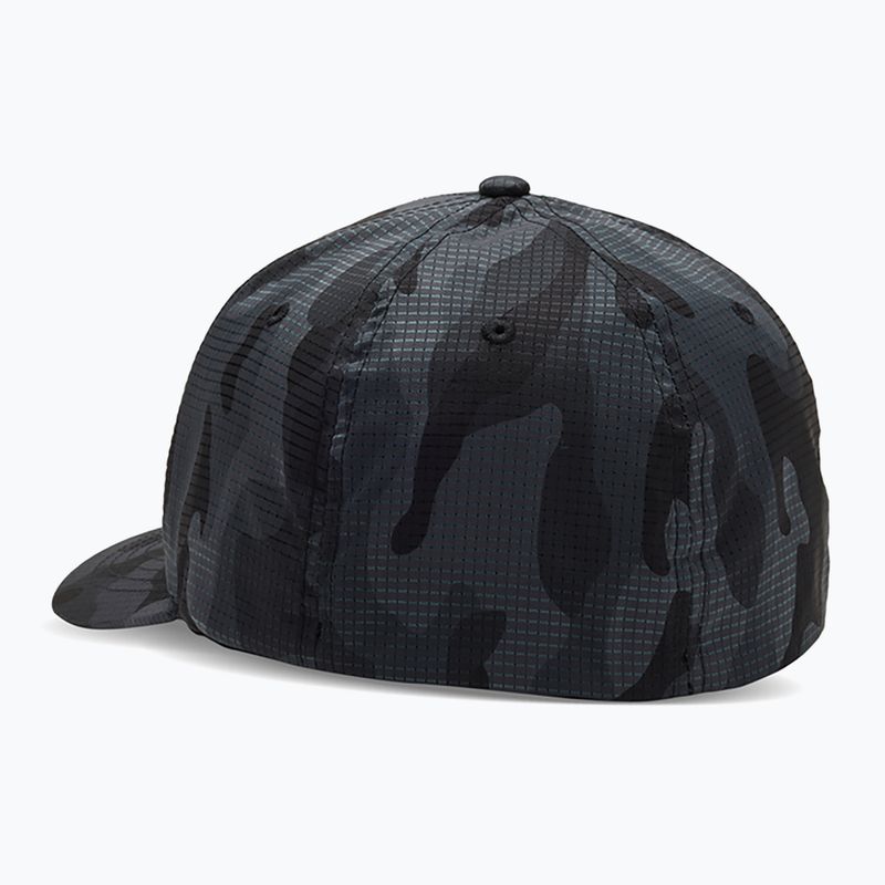 Men's Fox Racing Fox Head Camo Tech Flexfit black camo baseball cap 2