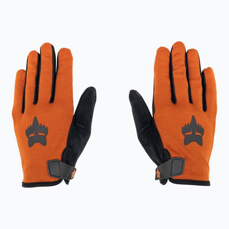 Fox Racing Ranger burnt orange men's cycling gloves 3