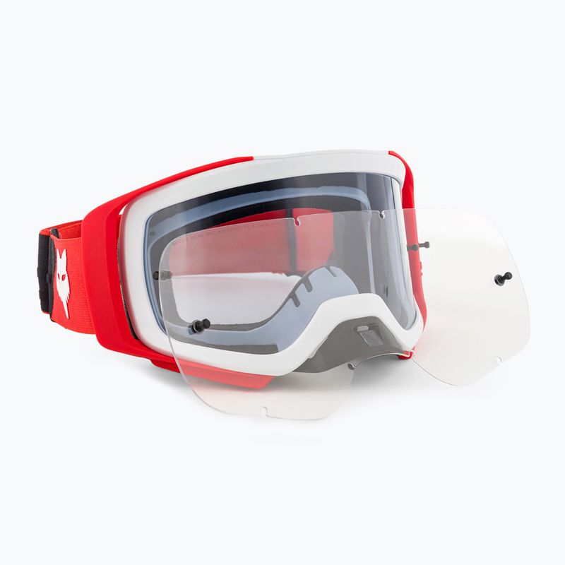 Fox Racing Airspace Core fluorescent red/smoke cycling goggles