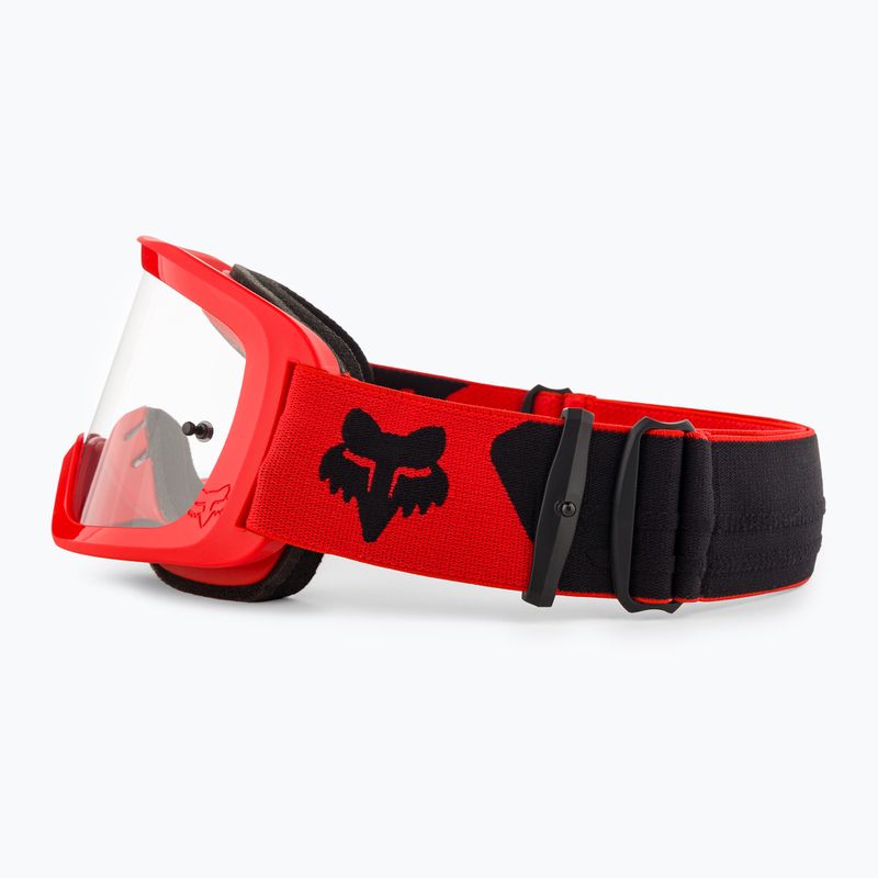 Fox Racing Main Core fluorescent red cycling goggles 4