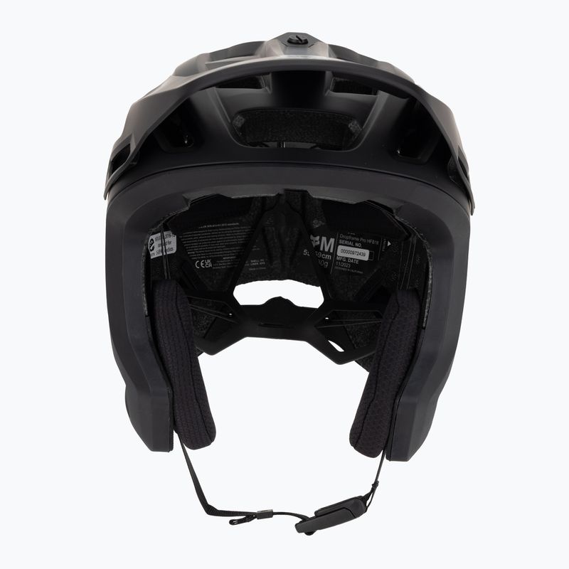 Fox Racing Dropframe Pro matte black bicycle helmet 2