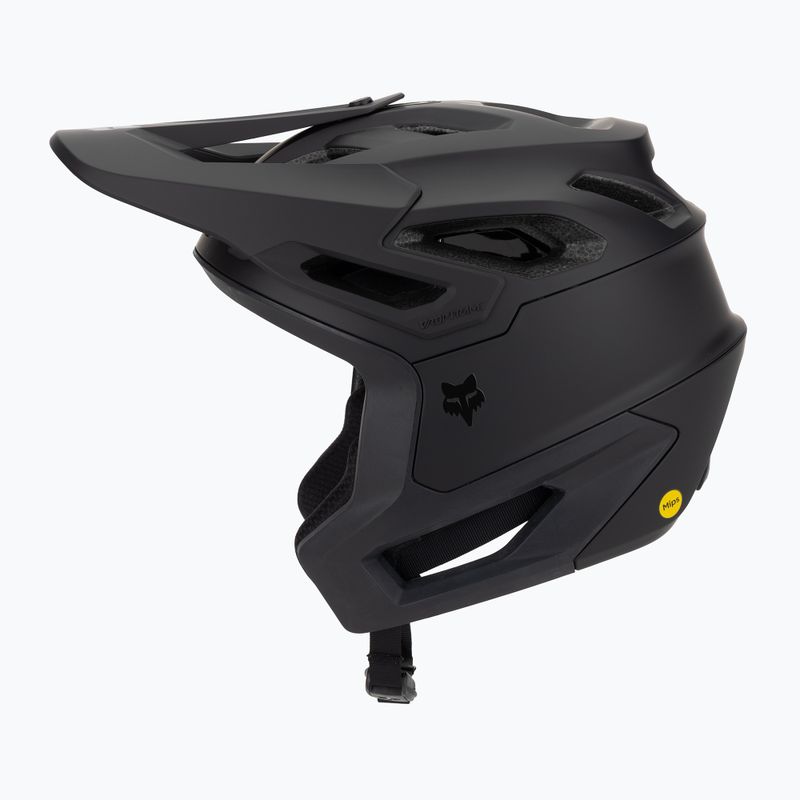 Fox Racing Dropframe Pro matte black bicycle helmet 3
