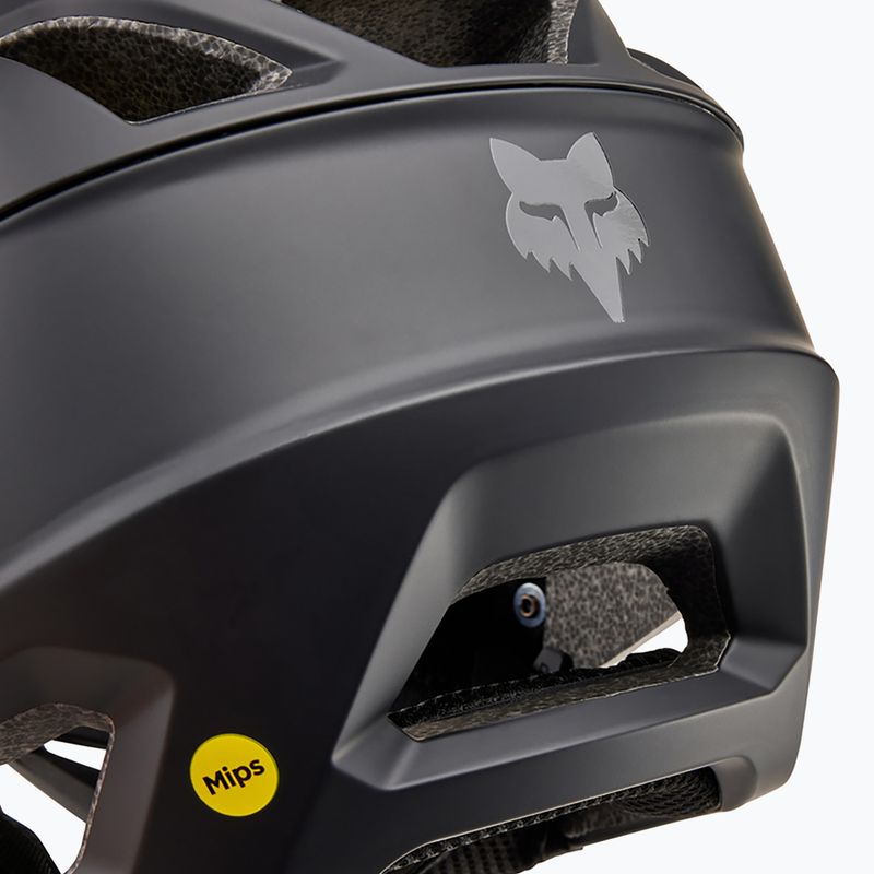 Fox Racing Proframe matte black bicycle helmet 10