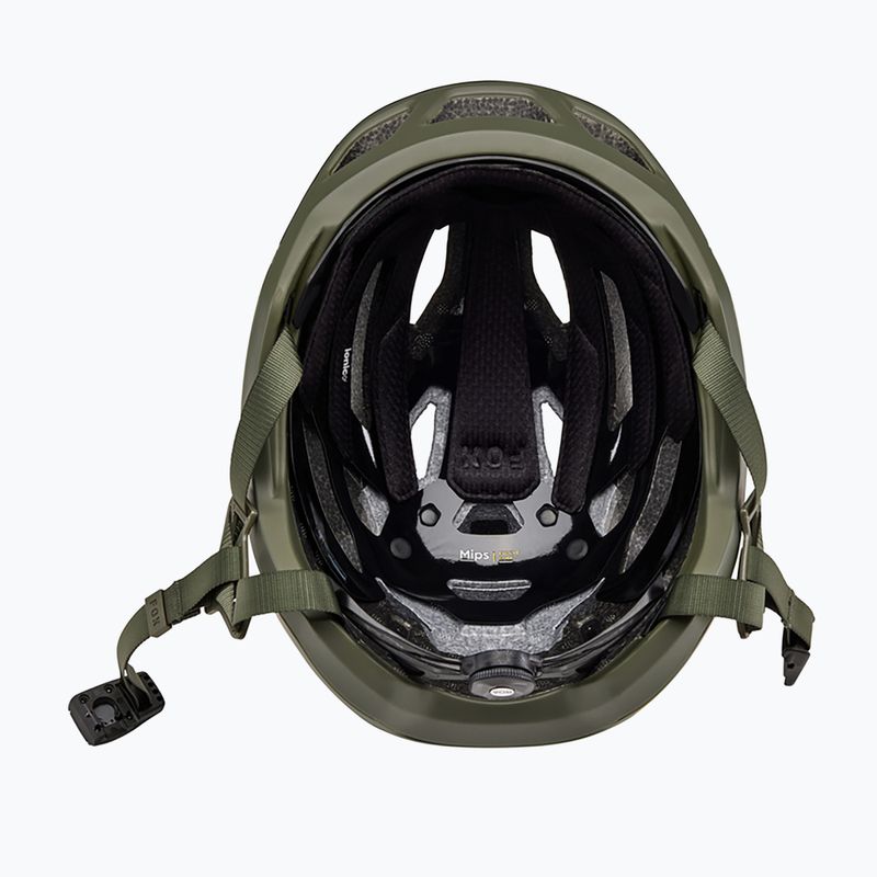 Fox Racing Crossframe Pro Ashr olive green bicycle helmet 9