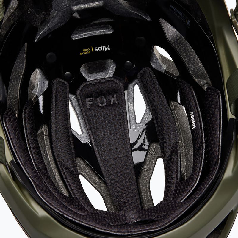 Fox Racing Crossframe Pro Ashr olive green bicycle helmet 11