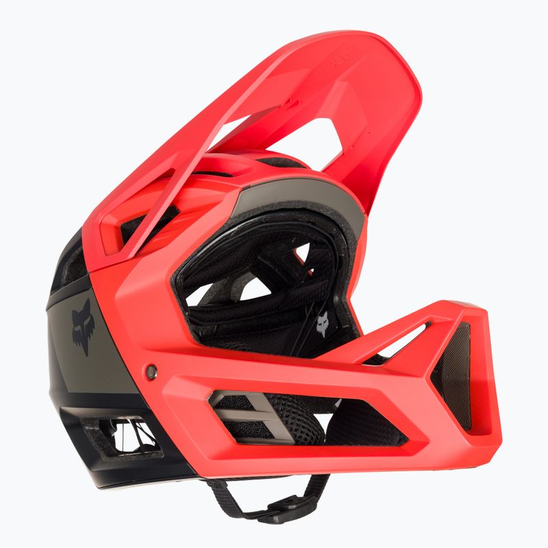 Fox Racing Proframe RS Nuf orange flame bike helmet