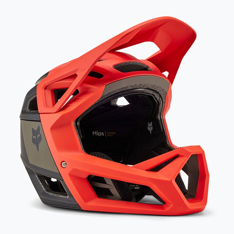Fox Racing Proframe RS Nuf orange flame bike helmet 6