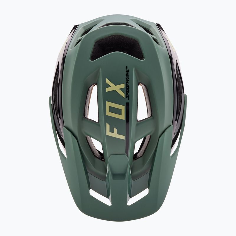 Fox Racing Speedframe Pro Blocked hunter green bike helmet 4