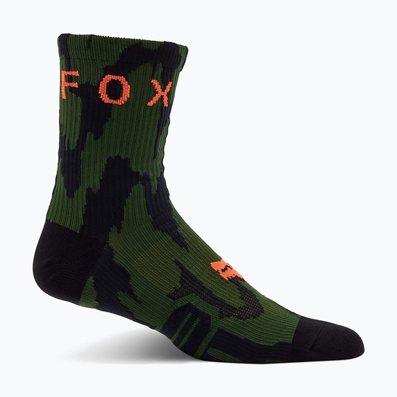 Fox Racing 6 Ranger Swarmer dark sage cycling socks