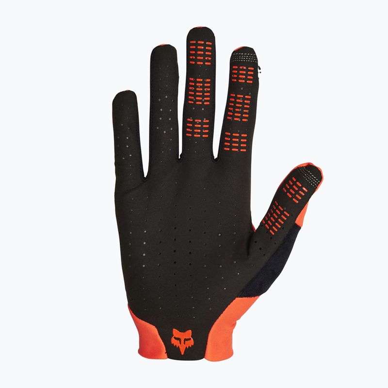 Fox Racing Flexair fluorescent orange men's cycling gloves 3