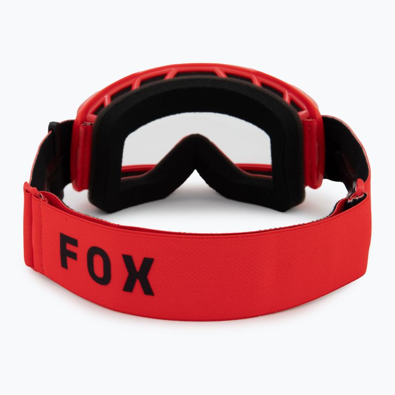 Fox Racing Main Core Jr fluorescent red/clear children's cycling goggles 3