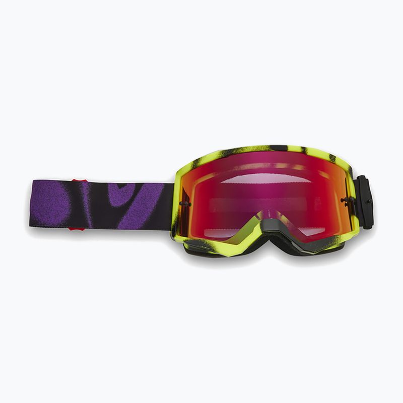 Fox Racing Main Emotion Spark cycling goggles black/yellow/purple/fluorescent red spark