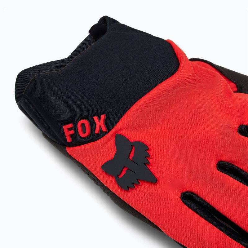 Men's cycling gloves Fox Racing Defend Wind Offroad fluorescent red 4