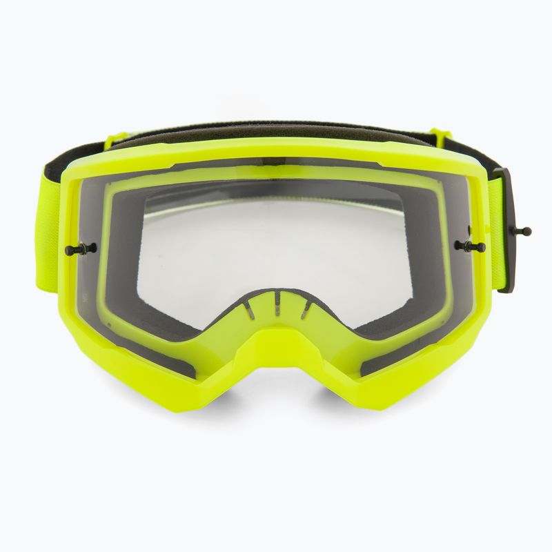 Fox Racing Main Core fluorescent yellow/clear cycling goggles 2