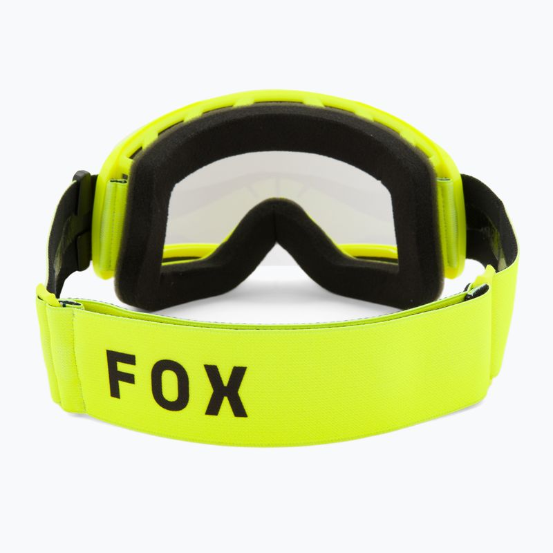 Fox Racing Main Core fluorescent yellow/clear cycling goggles 3