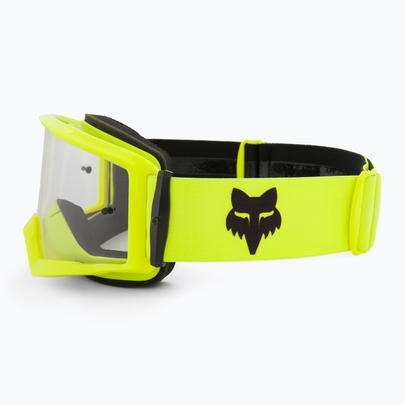 Fox Racing Main Core fluorescent yellow/clear cycling goggles 4