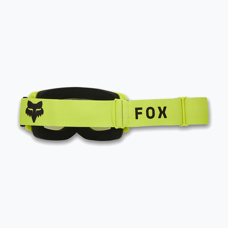 Fox Racing Main Core fluorescent yellow/clear cycling goggles 2