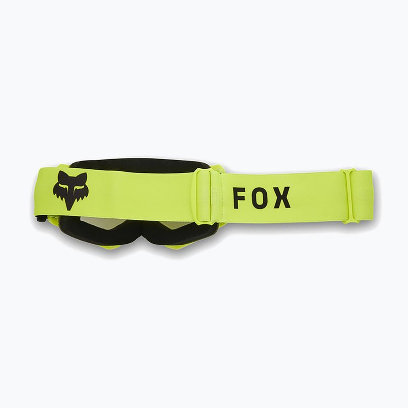 Fox Racing Main Core Jr fluorescent yellow/clear children's cycling goggles 2