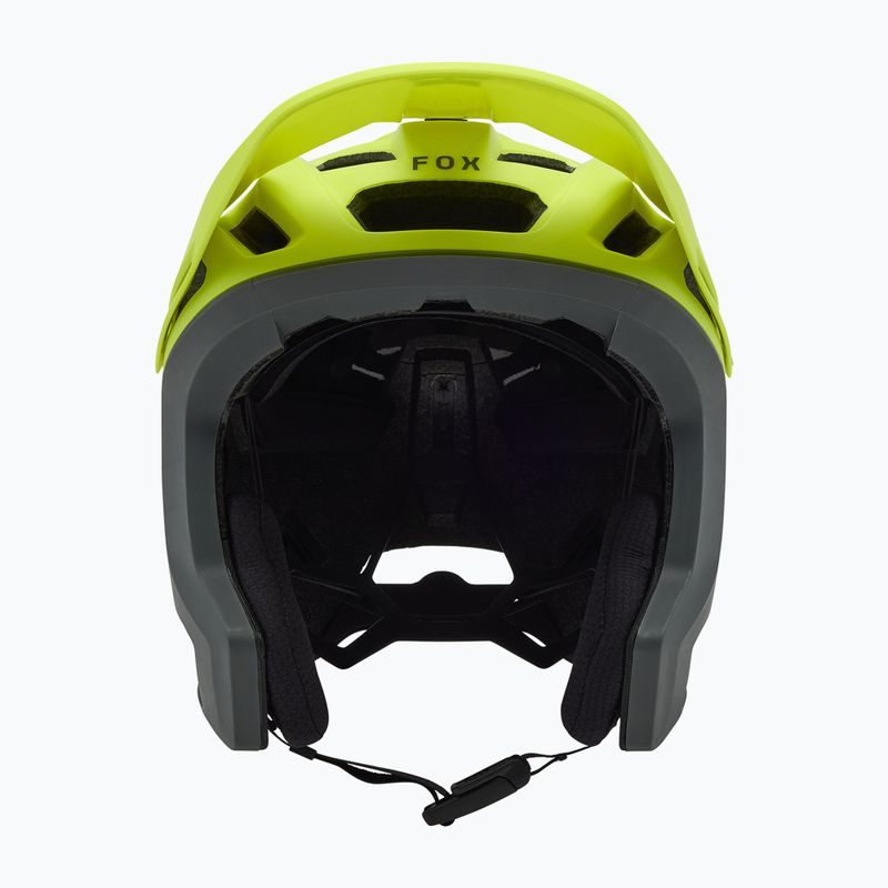 Fox Racing Dropframe Pro Runn fluorescent yellow bike helmet 3