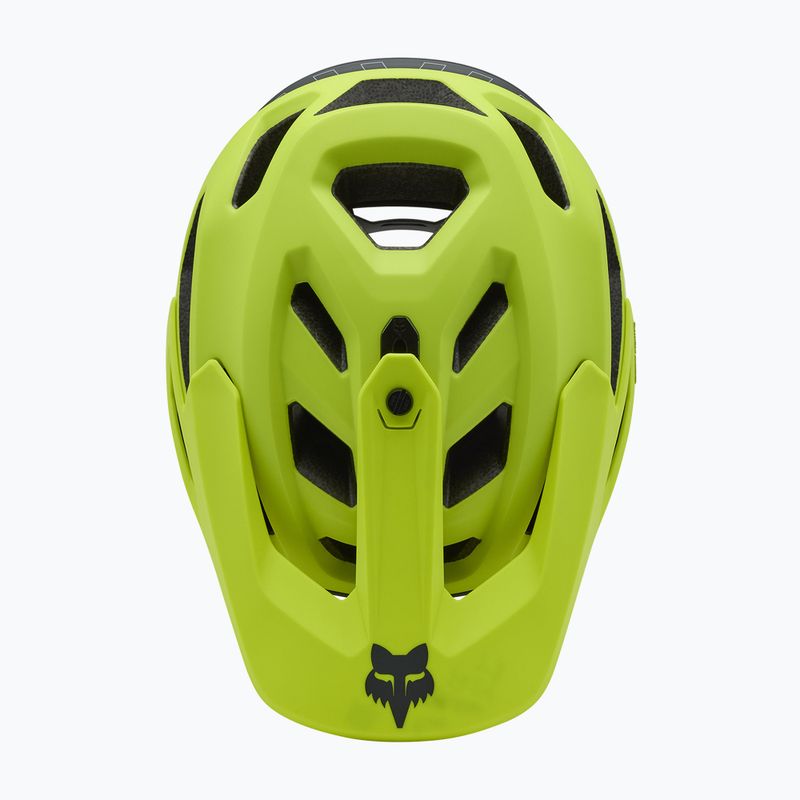 Fox Racing Dropframe Pro Runn fluorescent yellow bike helmet 5