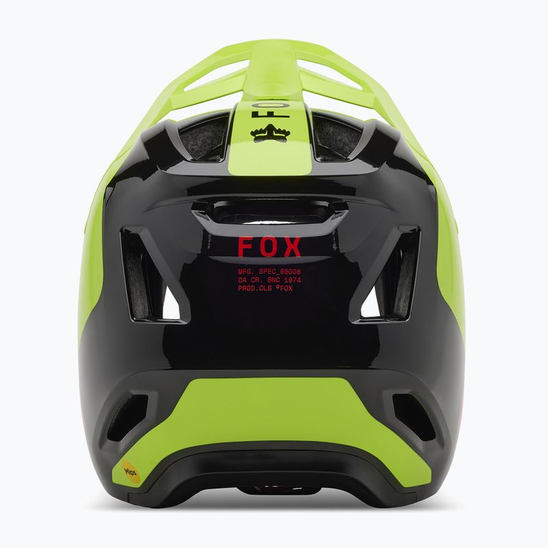 Fox Racing Rampage Barge fluorescent yellow bike helmet 4