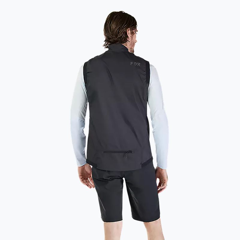 Men's cycling waistcoat Fox Racing Ranger Wind black 2