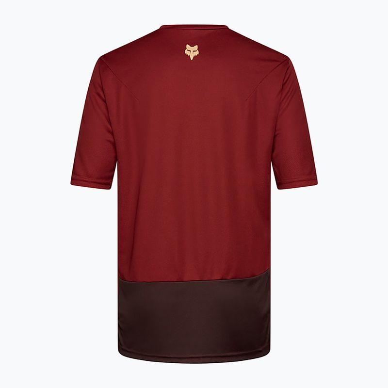 Fox Racing Ranger Wordmark men's cycling jersey rust brown 6