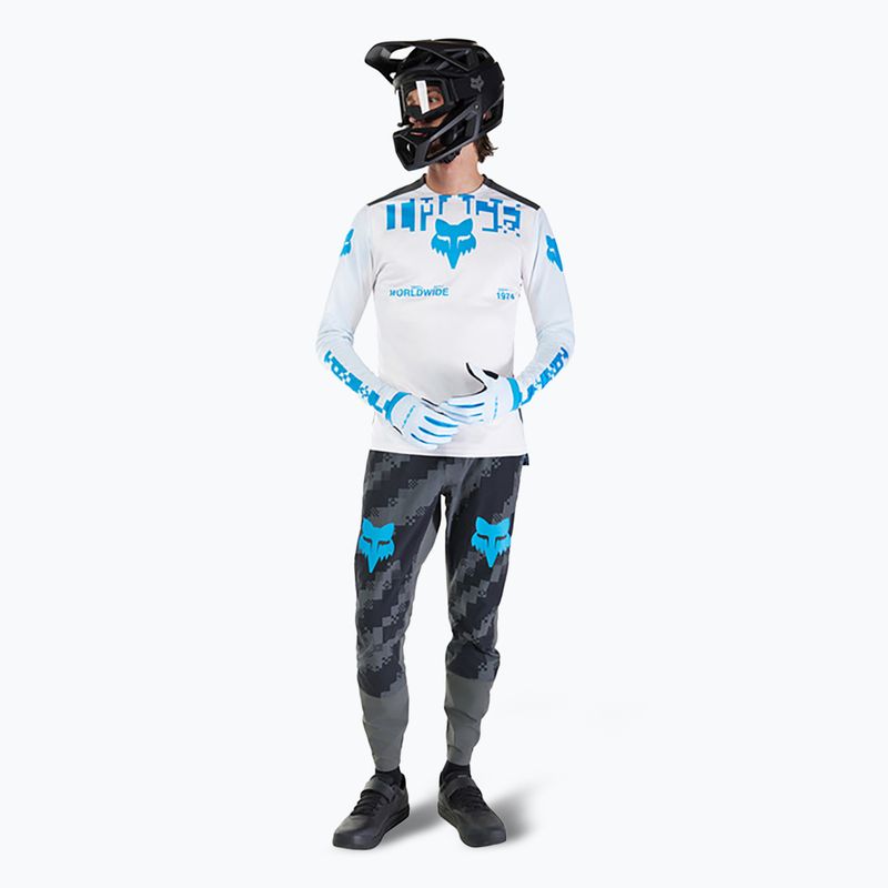 Men's cycling longsleeve Fox Racing Ranger Digi Image white 2