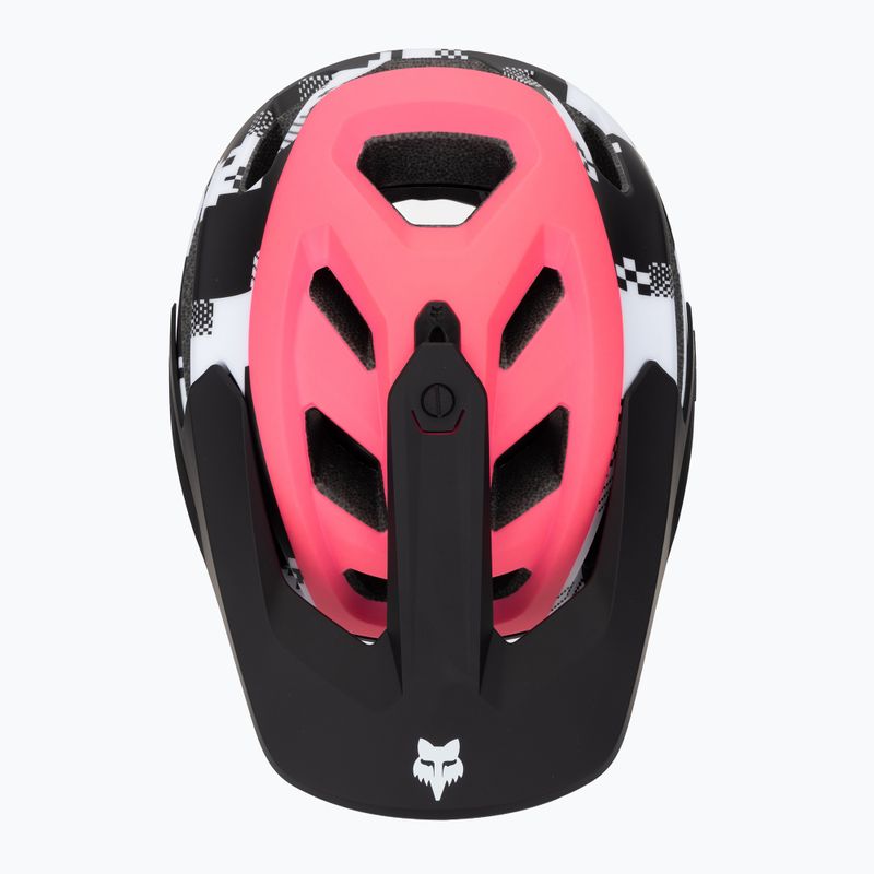 Fox Racing Dropframe Pro Digi Image black/white bike helmet 6