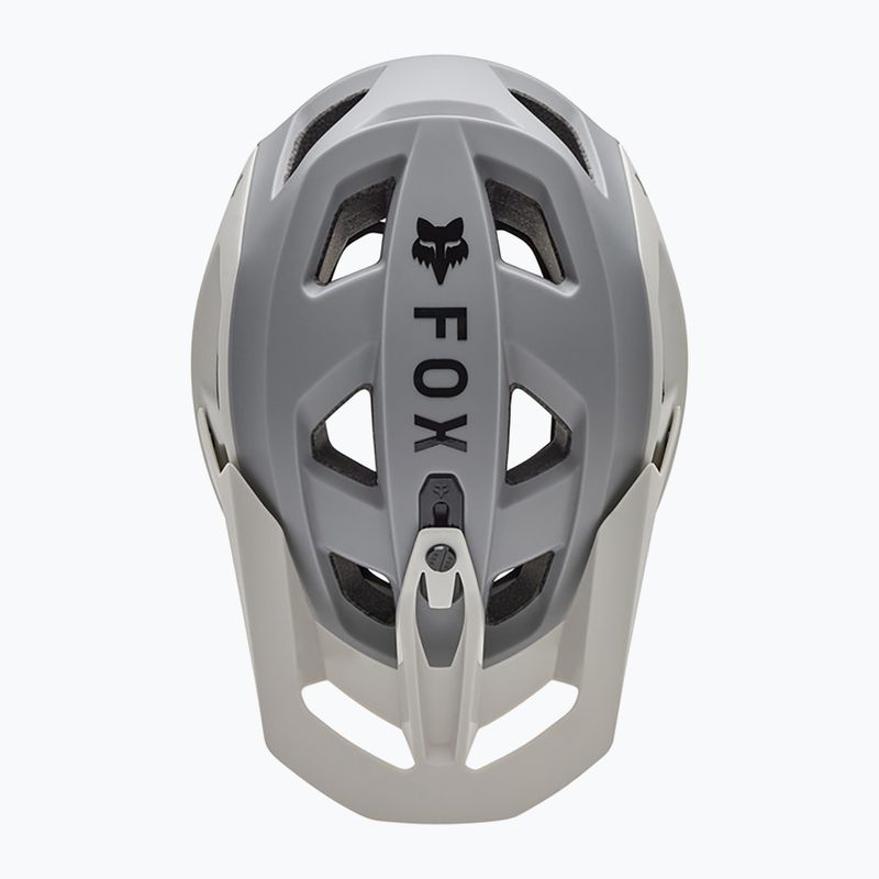 Fox Racing Speedframe 5050 light grey bicycle helmet 4