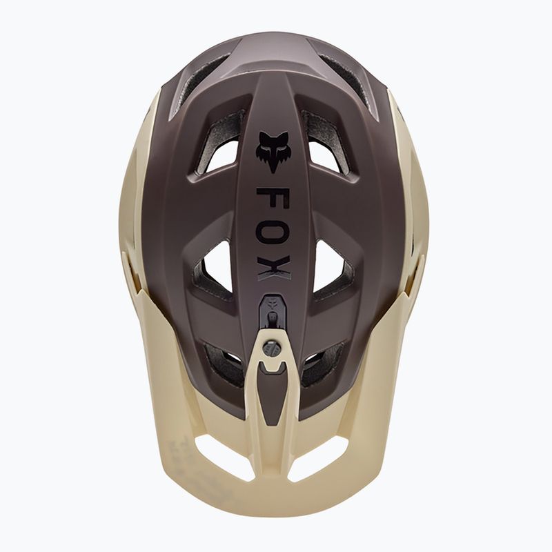 Fox Racing Speedframe 5050 cream bike helmet 4