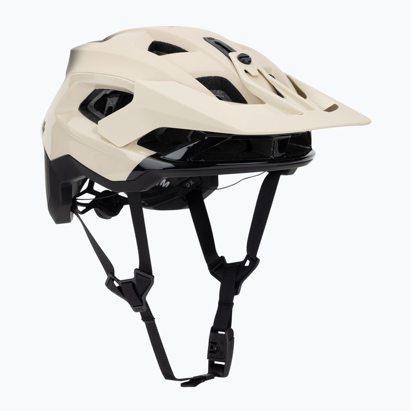 Fox Racing Speedframe Pro Backfade cream bike helmet